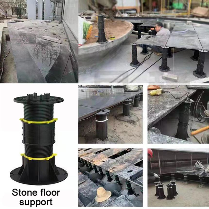 Stone floor support 860